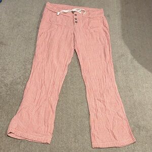 Sundance GiGi Pants 100% Cotton pinstripes M